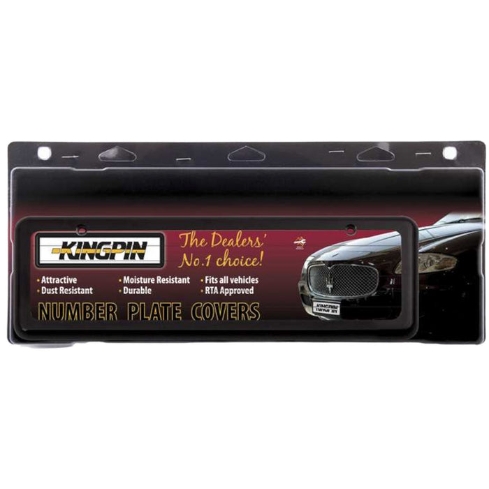 Kingpin 5 Digit Number Plate Covers (Pinstripe)