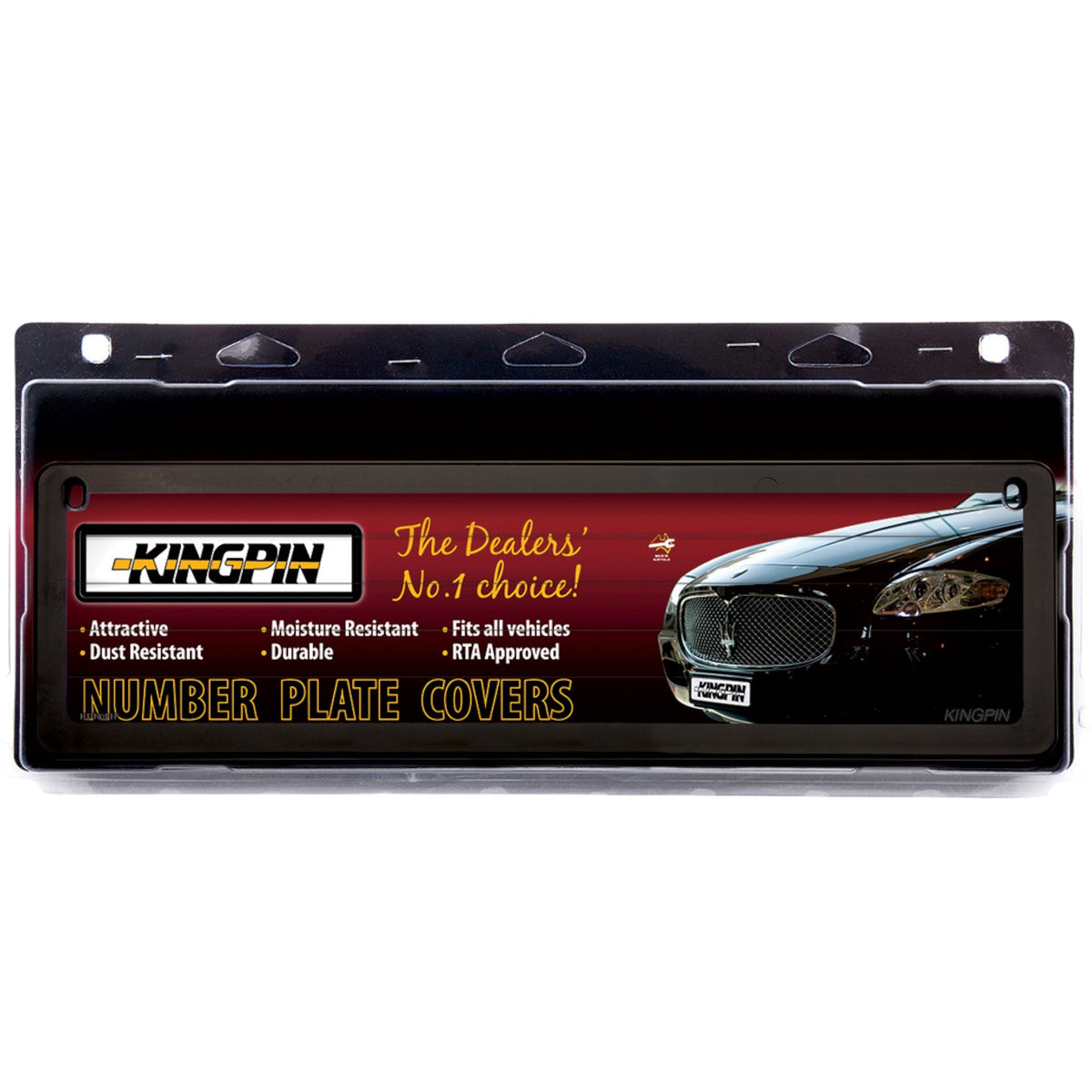 Kingpin NSW Premium Number Plate Covers (Pinstripe) RKP111P — Carthy's Car Care
