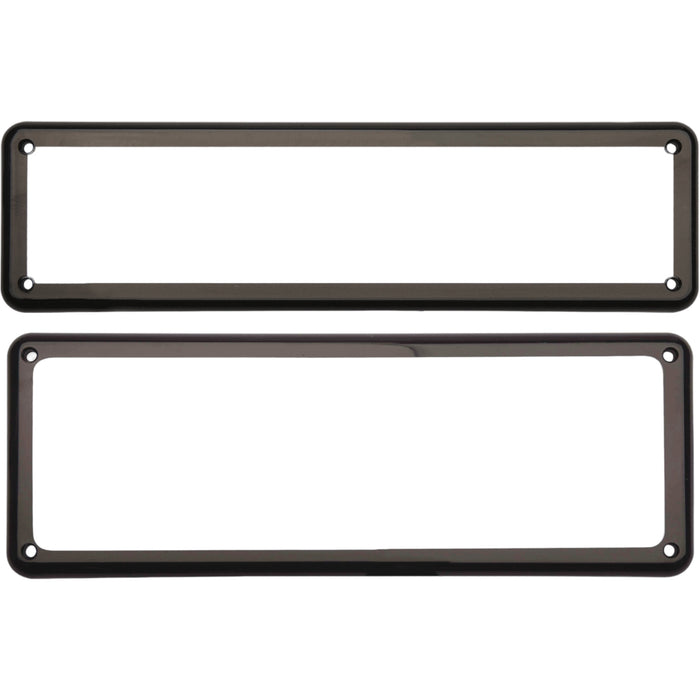 Kingpin Slimline & Standard Combo Number Plate Covers (Pinstripe)