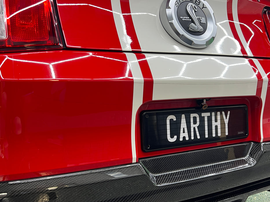 Kingpin Slimline Number Plate Covers (Pinstripe)